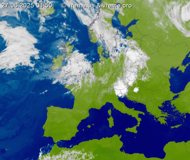 Oblačnost Evropa
