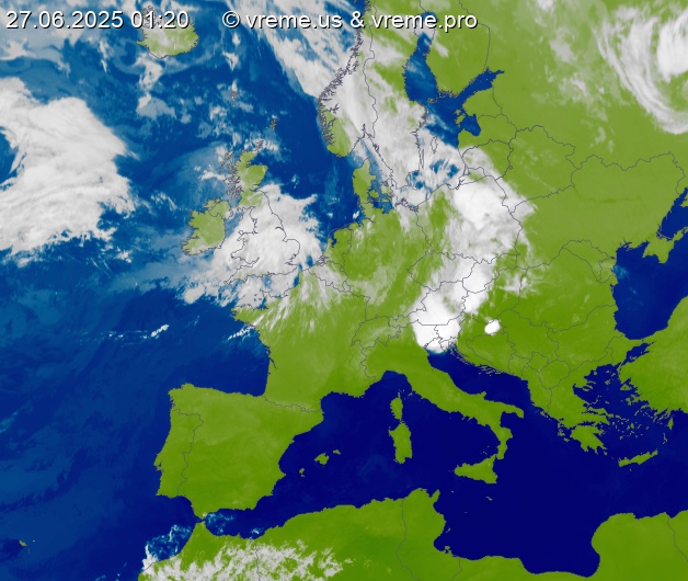 Oblačnost Evropa