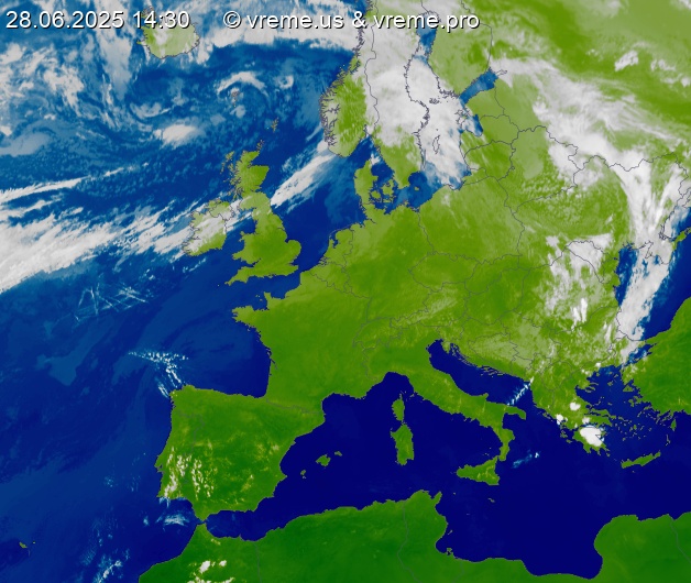 Oblačnost Evropa