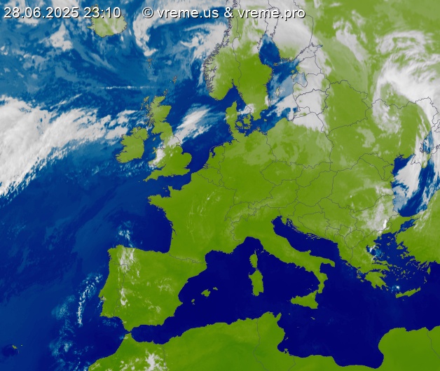 Oblačnost Evropa