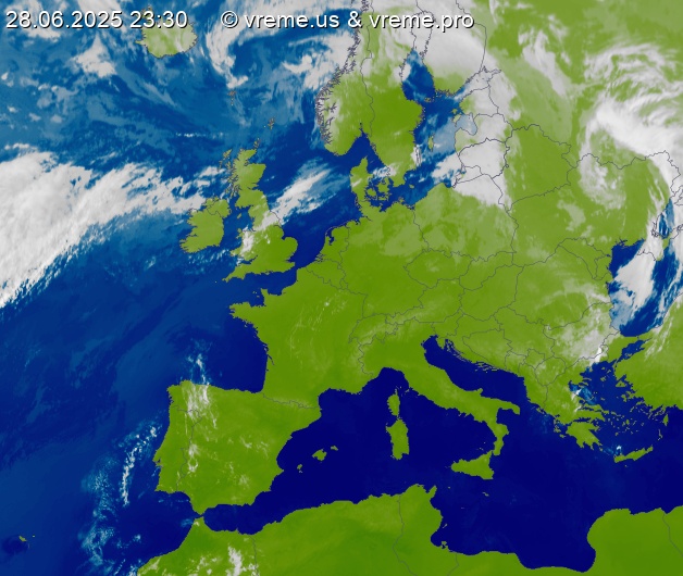 Oblačnost Evropa