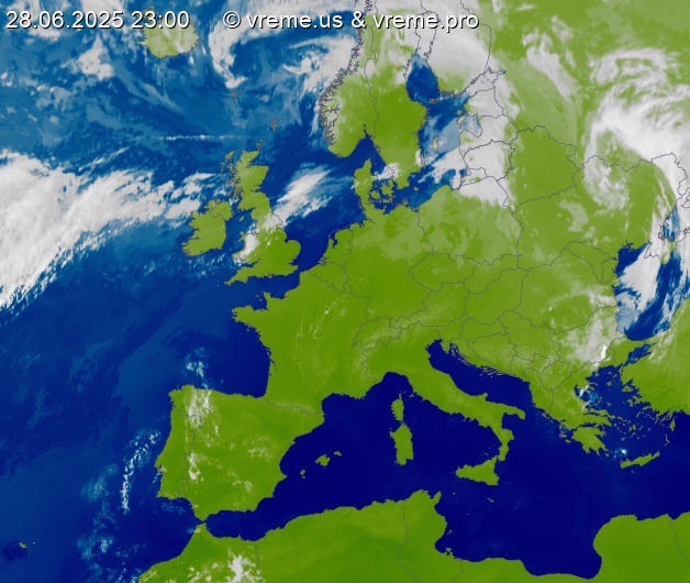 Oblačnost Evropa