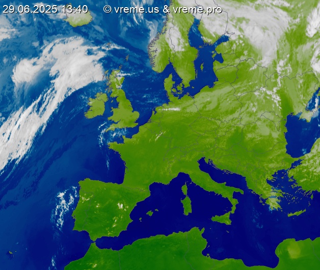 Oblačnost Evropa