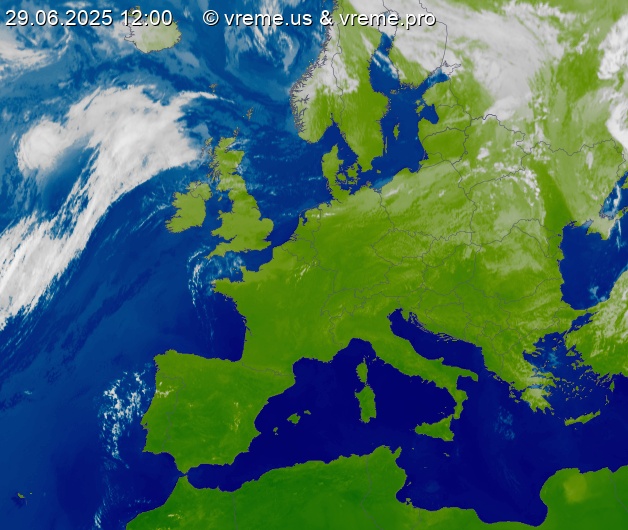 Oblačnost Evropa