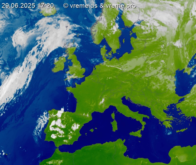 Oblačnost Evropa