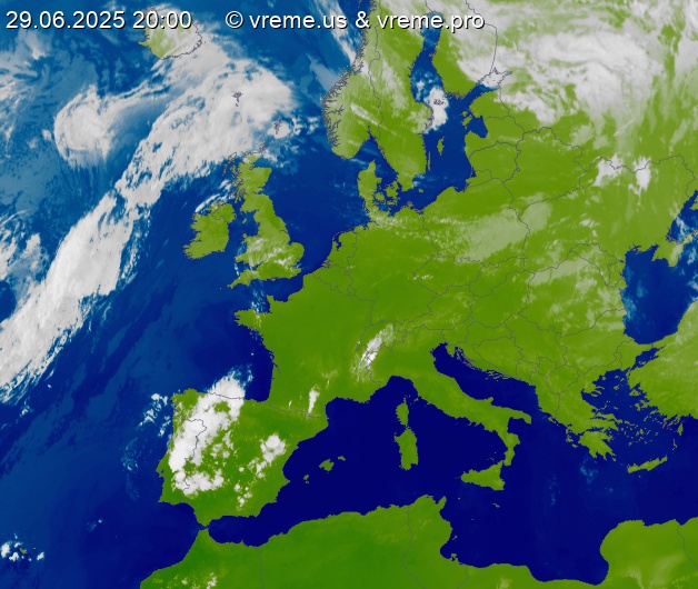 Oblačnost Evropa