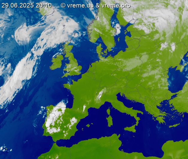 Oblačnost Evropa