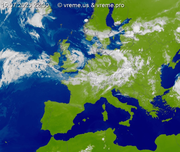 Oblačnost Evropa