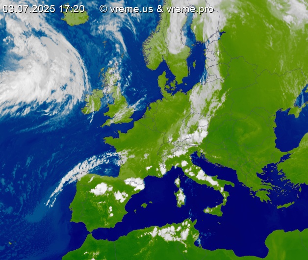 Oblačnost Evropa