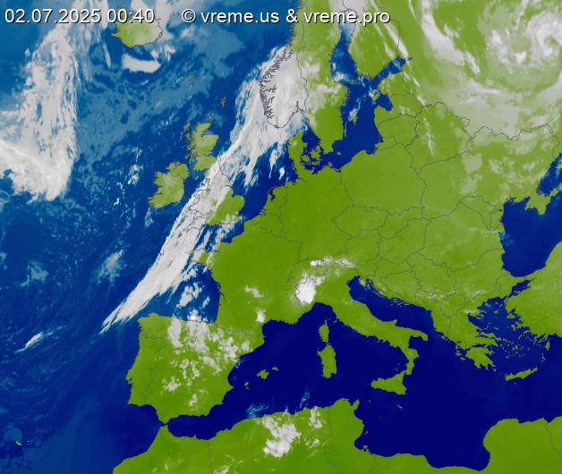 Oblačnost Evropa
