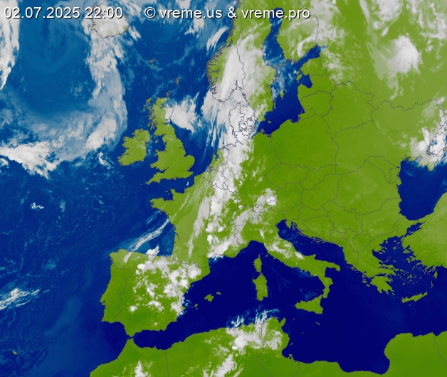 Oblačnost Evropa