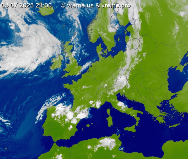 Oblačnost Evropa