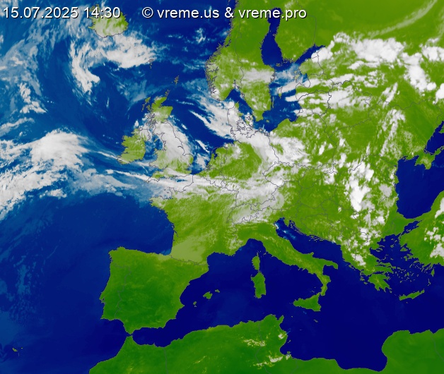 Oblačnost Evropa