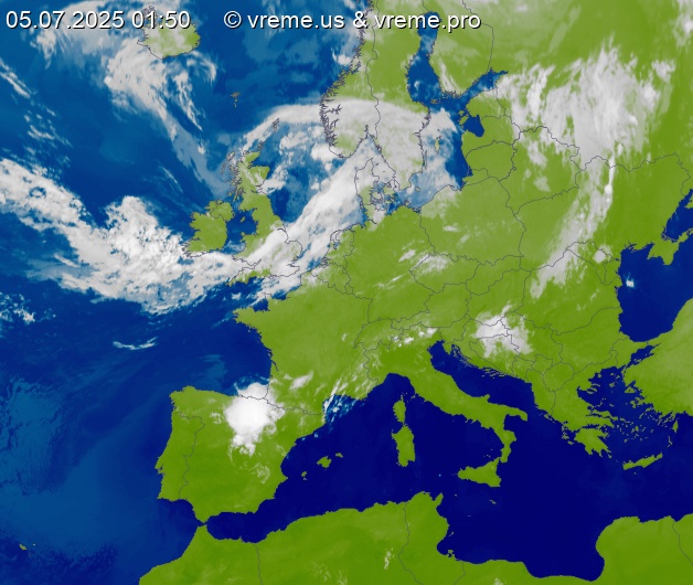 Oblačnost Evropa