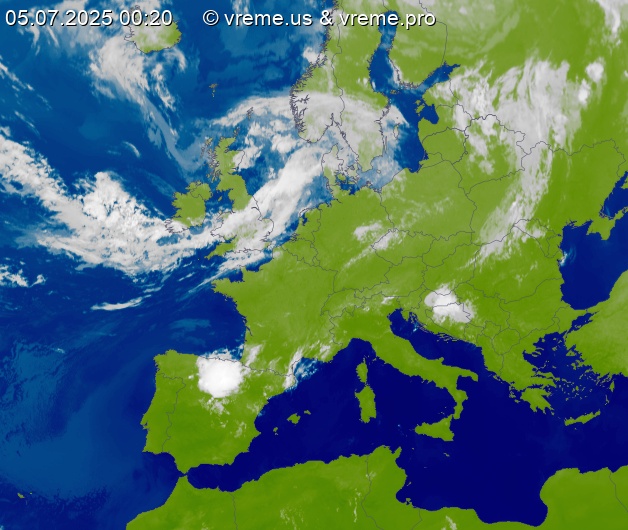 Oblačnost Evropa