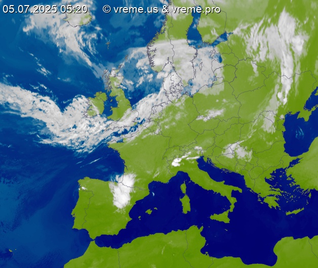 Oblačnost Evropa