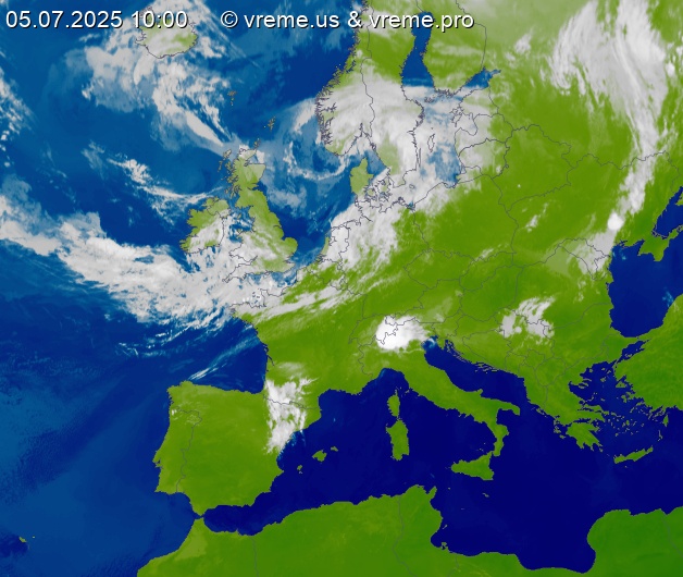 Oblačnost Evropa