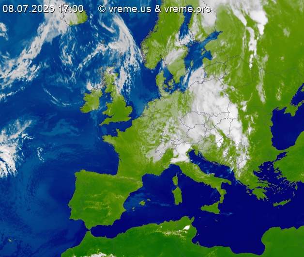 Oblačnost Evropa