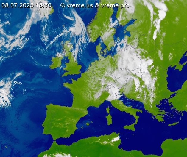 Oblačnost Evropa
