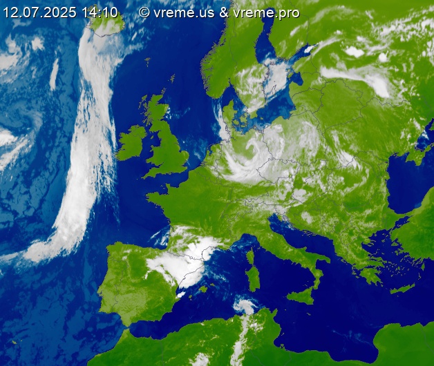 Oblačnost Evropa
