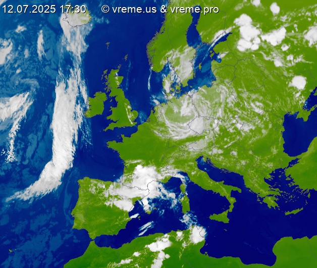 Oblačnost Evropa
