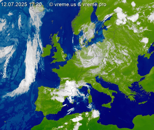 Oblačnost Evropa