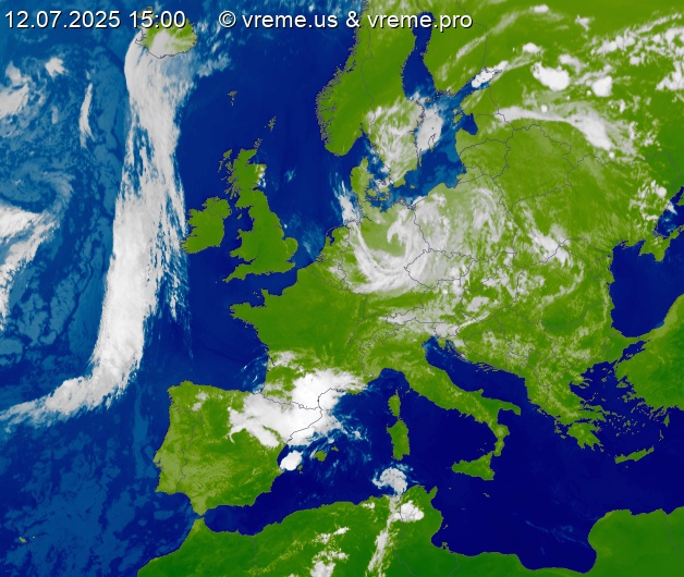 Oblačnost Evropa