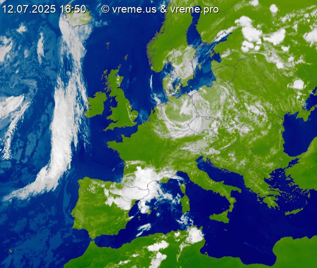 Oblačnost Evropa