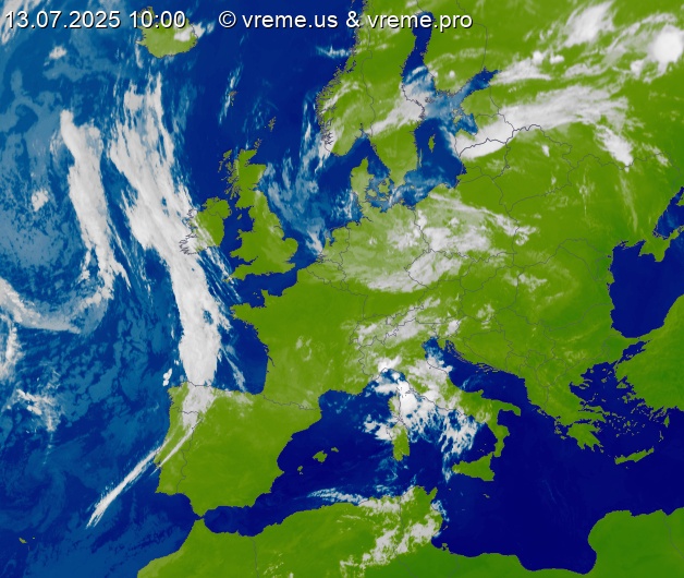 Oblačnost Evropa