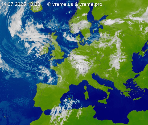 Oblačnost Evropa