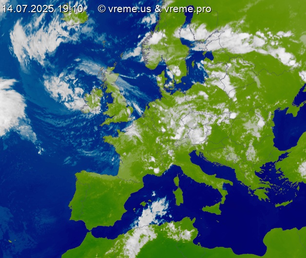 Oblačnost Evropa
