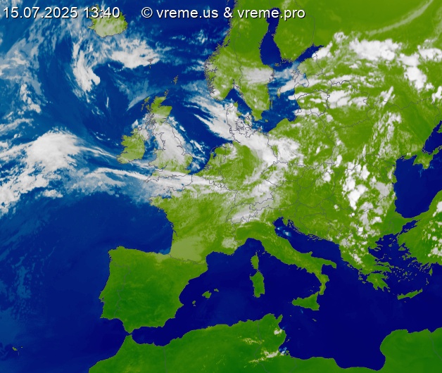 Oblačnost Evropa