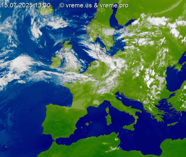 Oblačnost Evropa