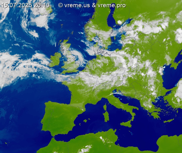 Oblačnost Evropa