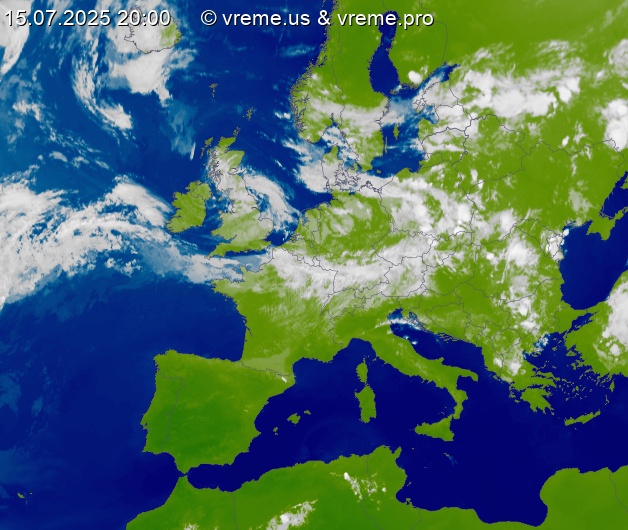 Oblačnost Evropa