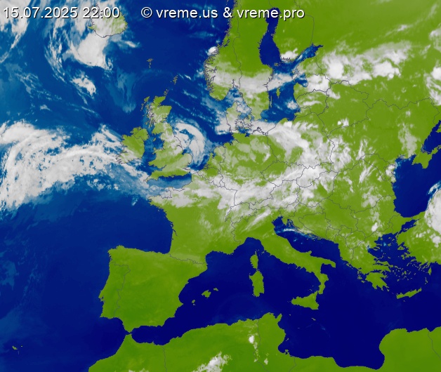 Oblačnost Evropa