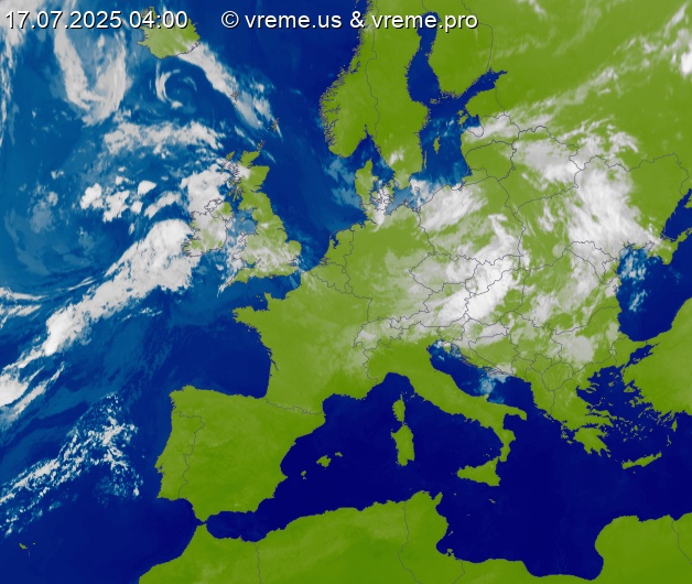 Oblačnost Evropa