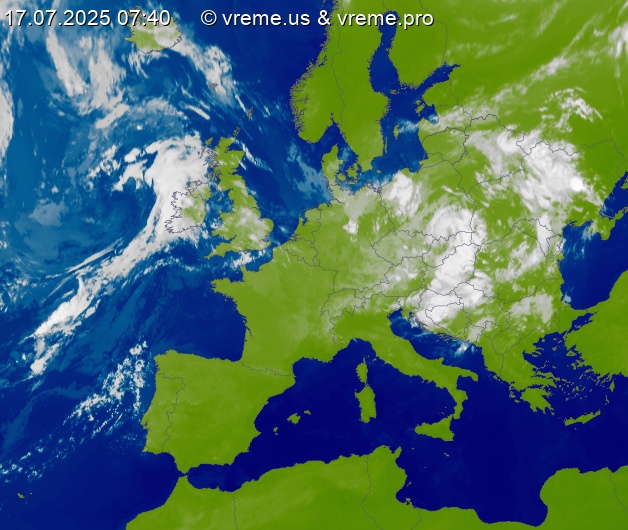Oblačnost Evropa