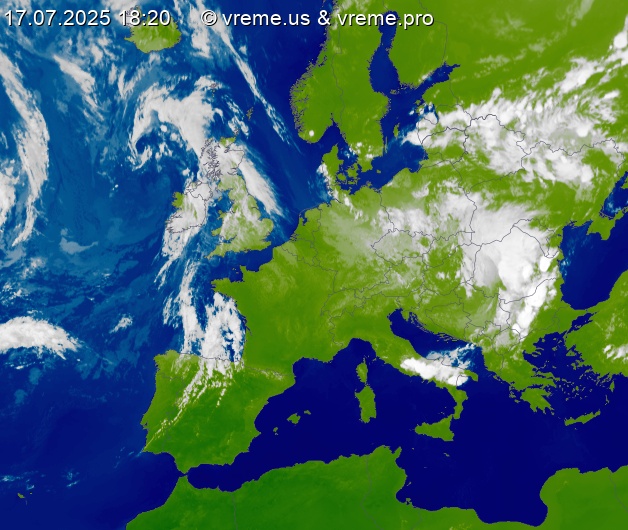 Oblačnost Evropa
