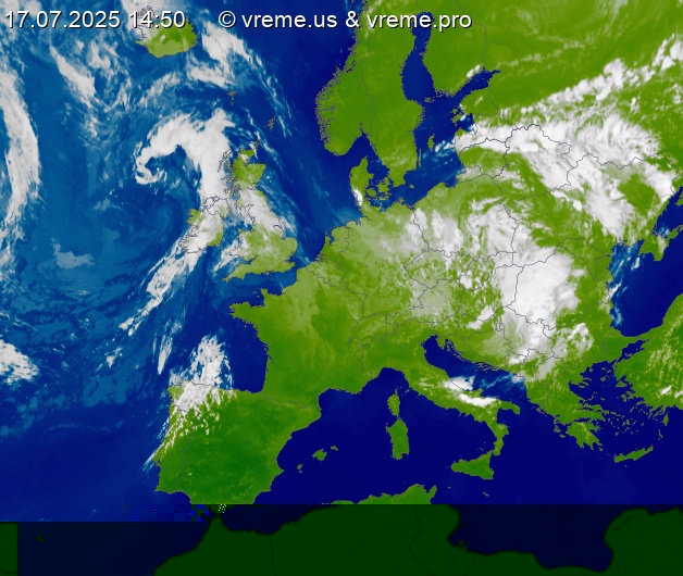 Oblačnost Evropa