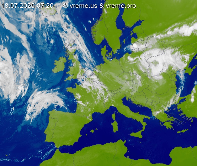 Oblačnost Evropa