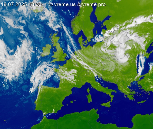 Oblačnost Evropa