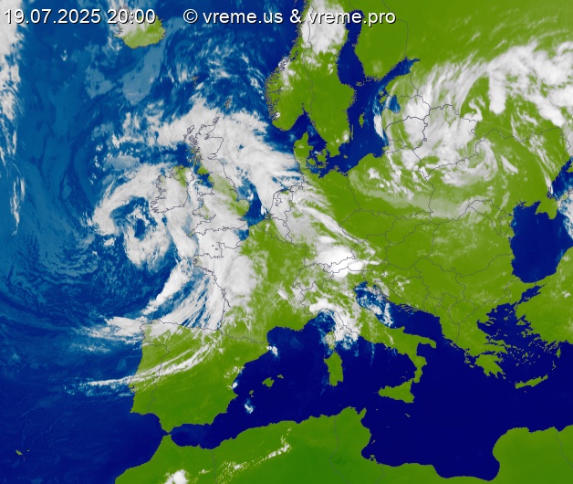 Oblačnost Evropa