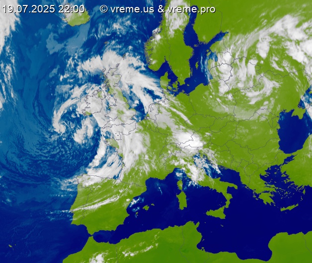 Oblačnost Evropa