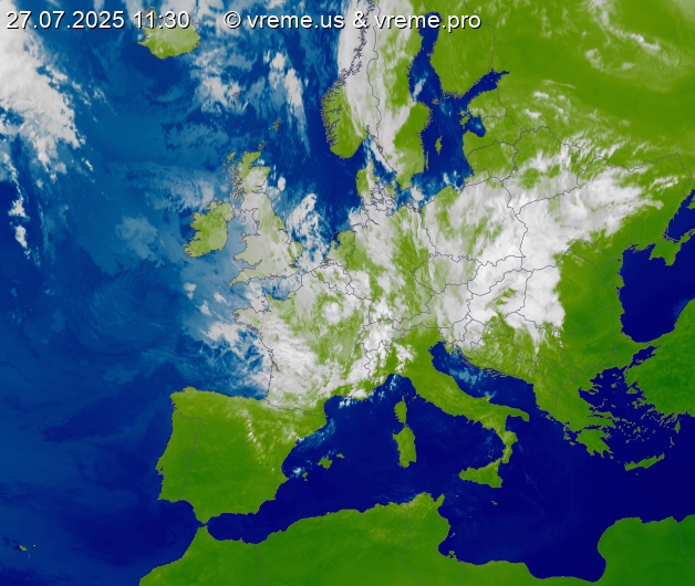 Oblačnost Evropa