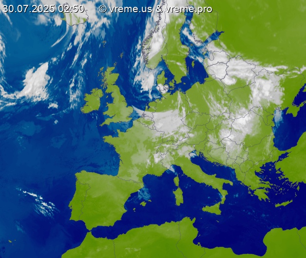 Oblačnost Evropa