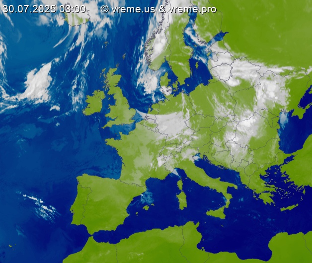 Oblačnost Evropa