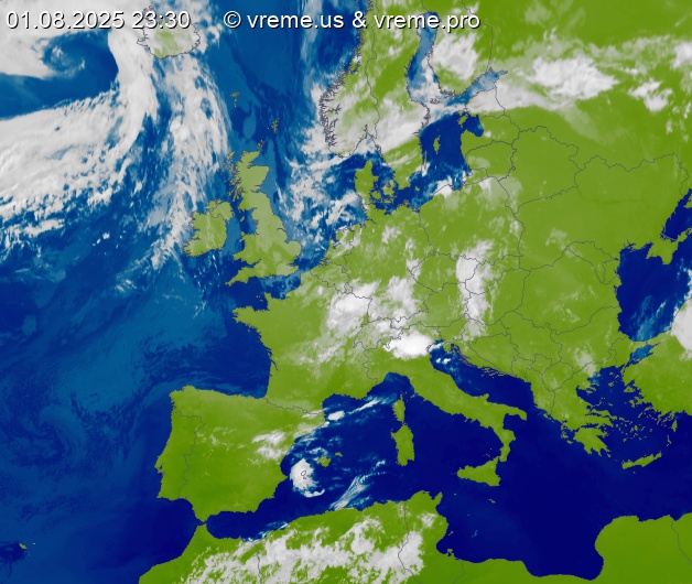 Oblačnost Evropa