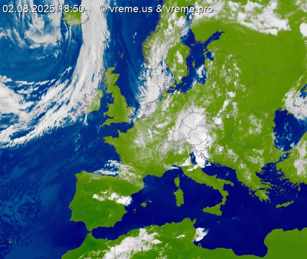Oblačnost Evropa