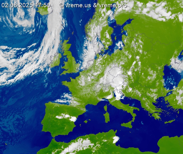 Oblačnost Evropa